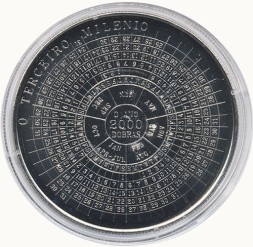 Монета Сан-Томе и Принсипи 2000 добра 1999 год - Миллениум