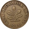 ФРГ 10 пфеннигов 1949 год (J)