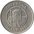 Исландия 1 крона 1981 год - Треска