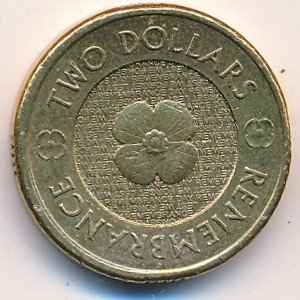 Австралия 2 доллара 2012 год - День Памяти
