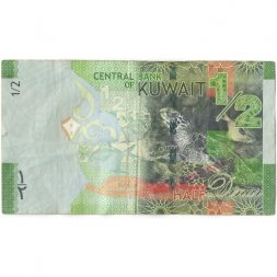Кувейт 1/2 динара 2014 год - F