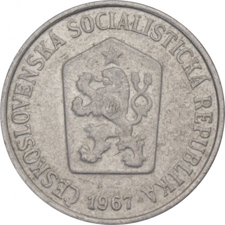 Чехословакия 10 геллеров 1967 год
