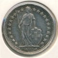 Швейцария 1/2 франка 1920 год