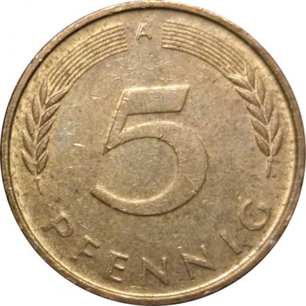 ФРГ 5 пфеннигов 1990 год - A