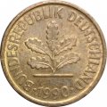 ФРГ 5 пфеннигов 1990 год - A