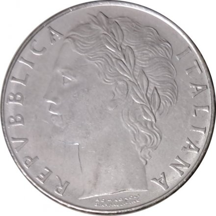 Италия 100 лир 1979 год - Минерва