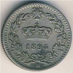 Италия 20 чентезимо 1894 год