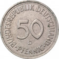 ФРГ 50 пфеннигов 1983 год (D)