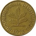 ФРГ 10 пфеннигов 1973 год - F