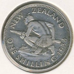 Новая Зеландия 1 шиллинг 1934 год