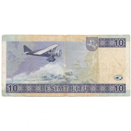 Литва 10 лит 2001 год - Летчики VF