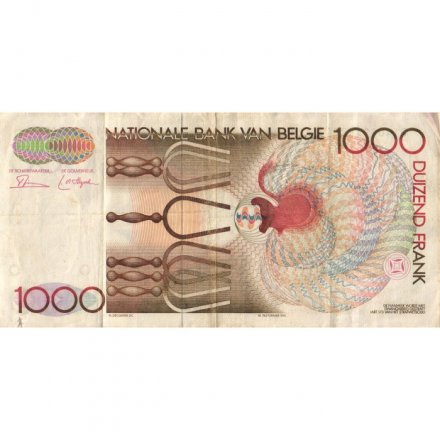 Бельгия 1000 франков 1980-1982 год - Андре Гретри - VF