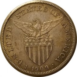 Филиппины 1 песо 1909 год