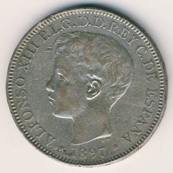 Филиппины 1 песо 1897 год