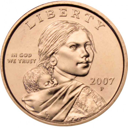 США 1 доллар 2007 год - Парящий Орёл (P)
