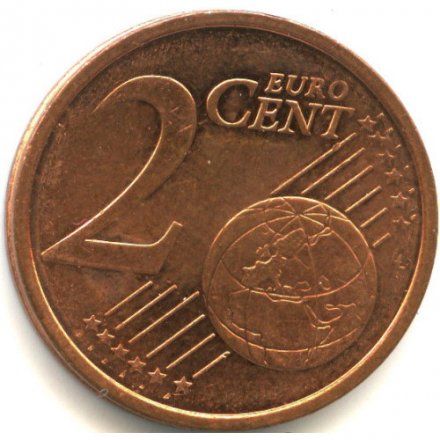 Ирландия 2 евроцента 2012 год - Кельтская арфа