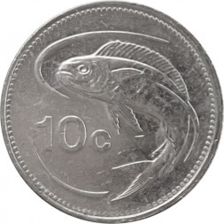Мальта 10 центов 2005 год