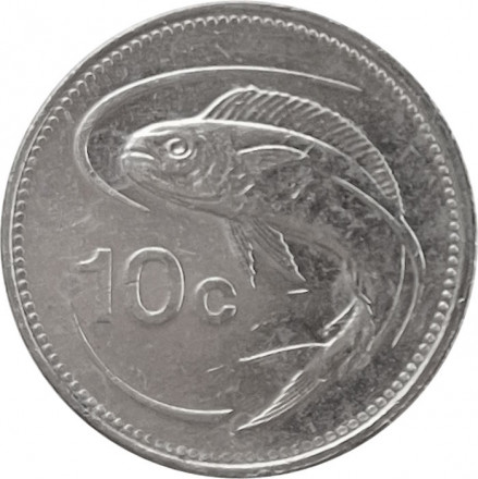 Мальта 10 центов 2005 год