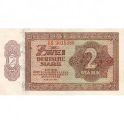 ГДР 2 марки 1948 год - UNC