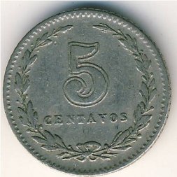 Аргентина 5 сентаво 1940 год