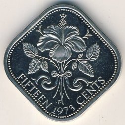 Багамские острова 15 центов 1973 год
