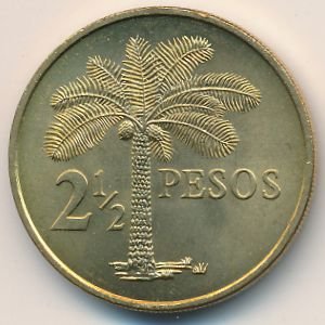 Гвинея-Бисау 2 1/2 песо 1977 год