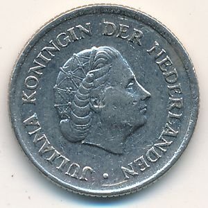 Нидерланды 25 центов 1969 год (рыба)