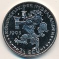 Нидерланды 2 1/2 экю 1995 год - 50 лет освобождению. Королева Вильгельмина