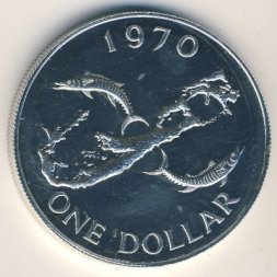 Бермудские острова 1 доллар 1970 год