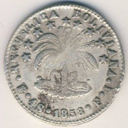 Боливия 4 соля 1858 год