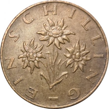 Австрия 1 шиллинг 1975 год