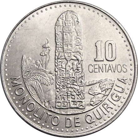 Гватемала 10 сентаво 2010 год