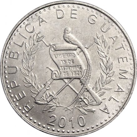Гватемала 10 сентаво 2010 год