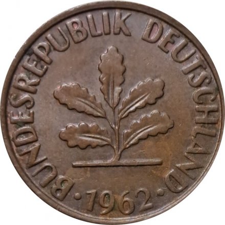ФРГ 2 пфеннига 1962 год (G)