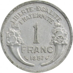 Франция 1 франк 1957 год (без отметки МД)