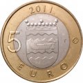 Финляндия 5 евро 2011 год - Уусимаа