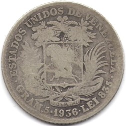 Венесуэла 1 боливар 1936 год