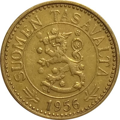 Финляндия 10 марок 1956 год
