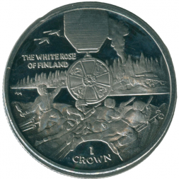 Остров Мэн 1 крона 2004 год - Награды - Орден Белой розы Финляндии