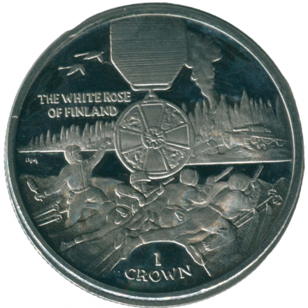 Остров Мэн 1 крона 2004 год - Награды - Орден Белой розы Финляндии