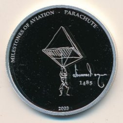 Либерия 10 долларов 2003 год