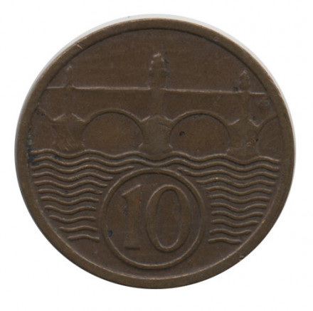 Чехословакия 10 геллеров 1934 год
