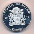 Малави 10 квач 2010 год - Ринодерма Дарвина