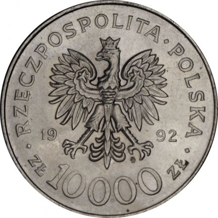 Польша 10000 злотых 1992 год - Король Владислав III Варненьчик (1434-1444)