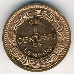 Монета Гондурас 1 сентаво 1992 год