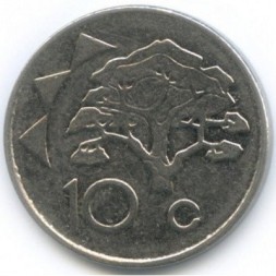 Намибия 10 центов 2009 год - Акация