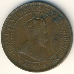Канада 1 цент 1906 год