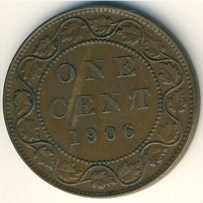 Канада 1 цент 1906 год