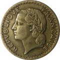 Франция 5 франков 1946 год (алюминий-бронза, без отметки МД)