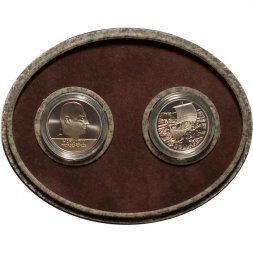 Набор из 2 монет Канада. Норвегия 1999 год - Винланд (в коробке)
